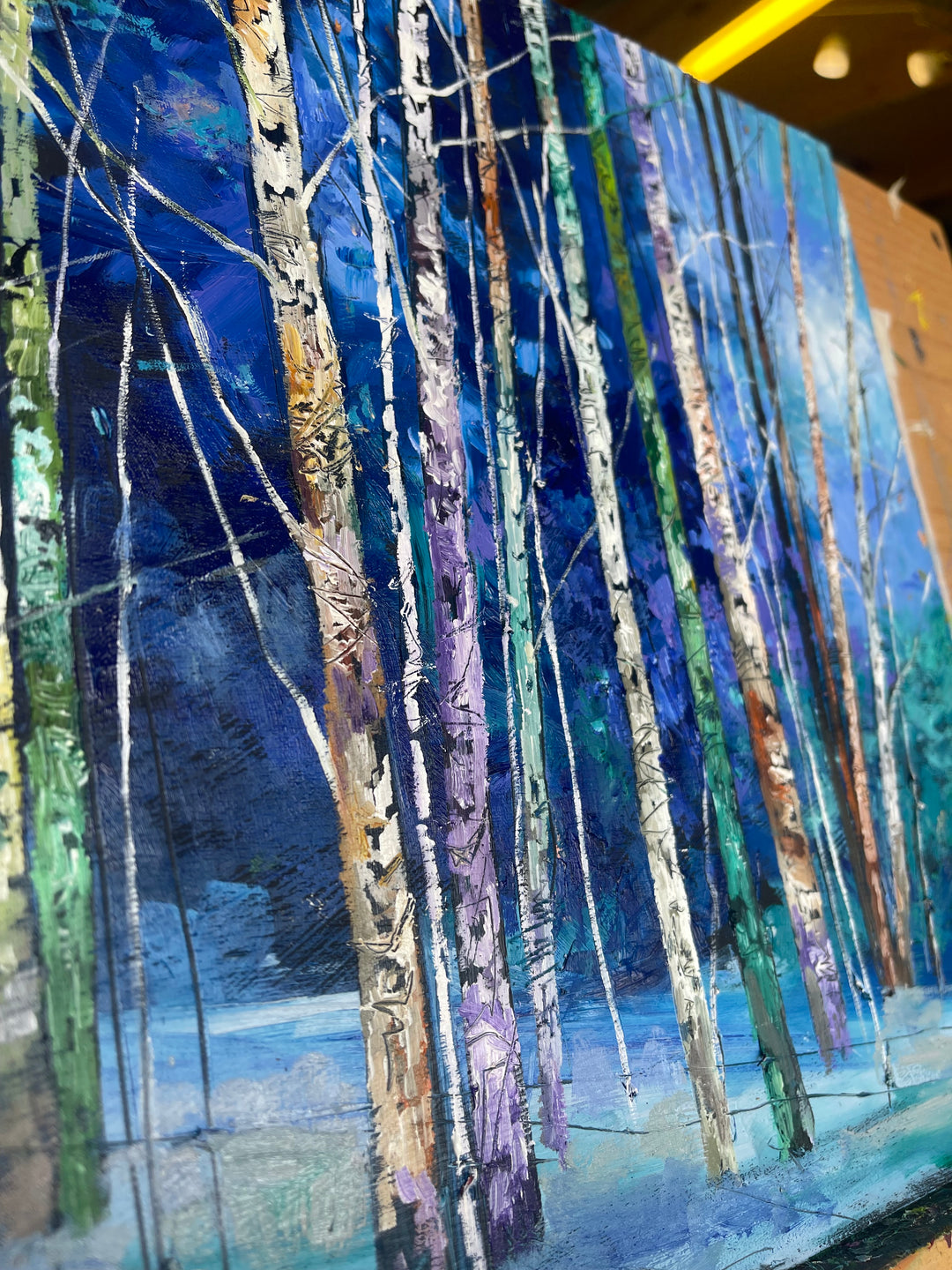 The blue forest – Julie Dumbarton Fine Art Painter